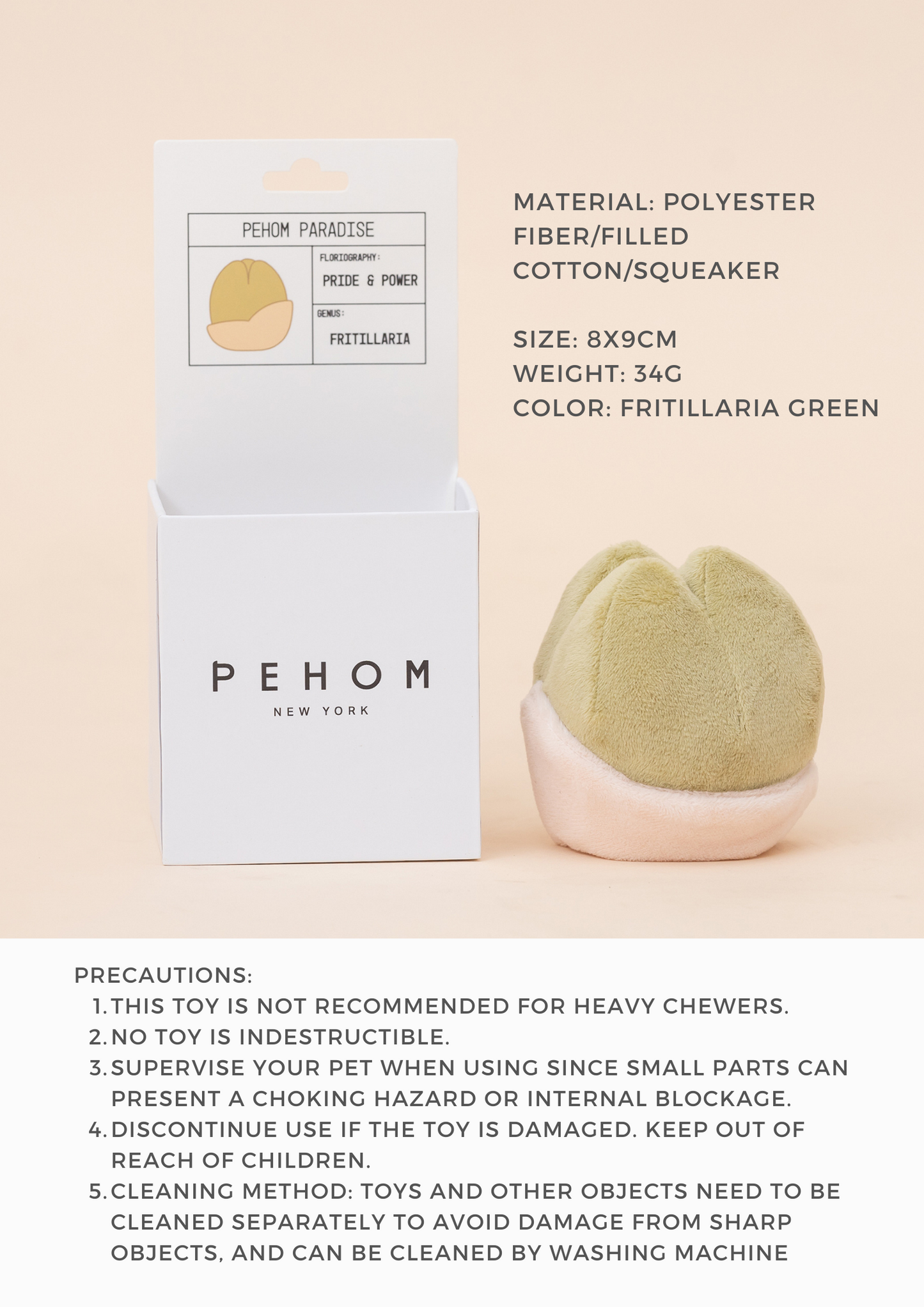 Interactive Plush Pet Toy – Squeaker & Hidden Treat Pocket