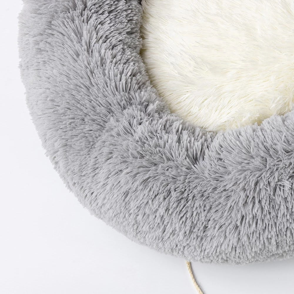 Cozy Plush Cat Bed – Donut Design
