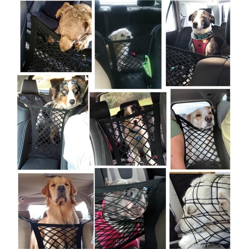 Premium Pet Car Net Barrier – Safety Divider Mesh for Dogs & Cats, Backseat Organizer