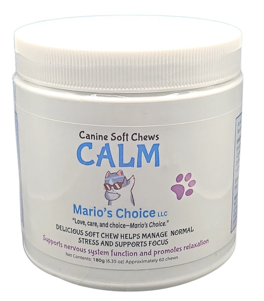 Mario's Choice Calm Soft Chews for Dogs – Calming Support Supplement