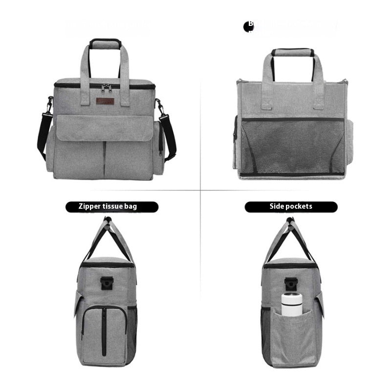 Deluxe Dog Travel Bag Kit – Large-Capacity Pet Travel Organizer with Collapsible Bowls & Storage Compartments