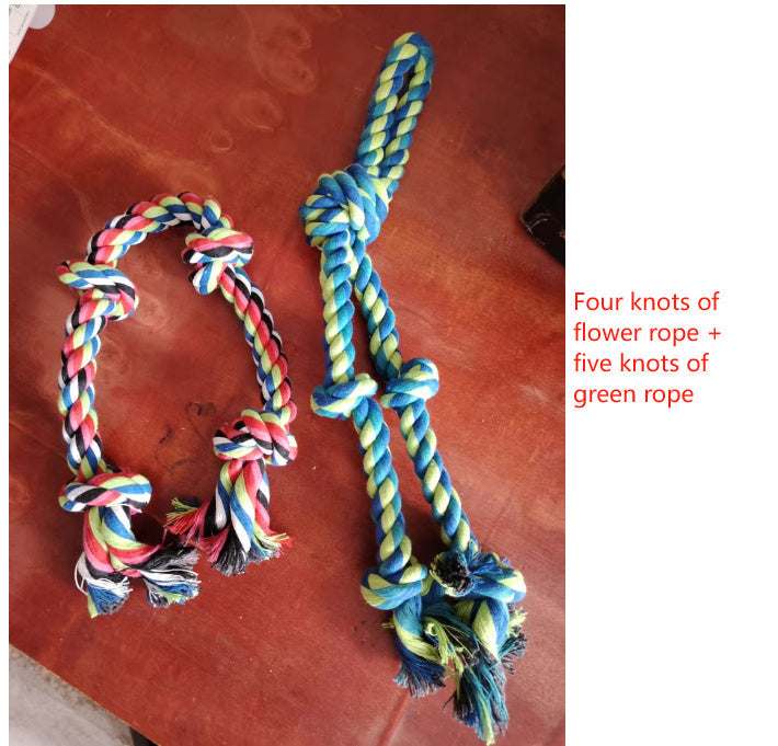Heavy-Duty Rope Knot Dog Toys – Durable Chew & Tug Toy for Large Breeds, Dental Health & Anxiety Relief
