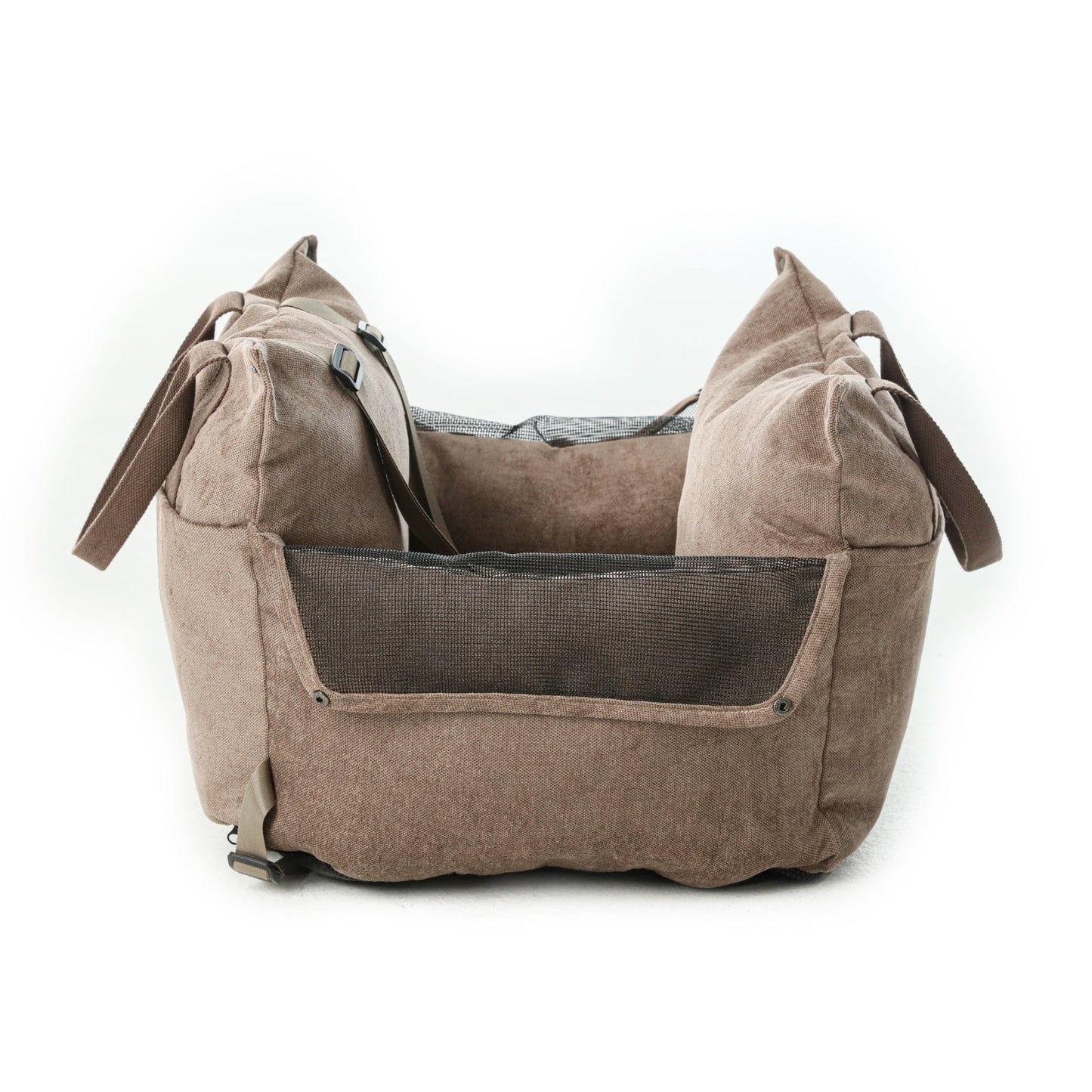 Puff Guard Dog Car Seat – Camel (Up to 18 lbs)