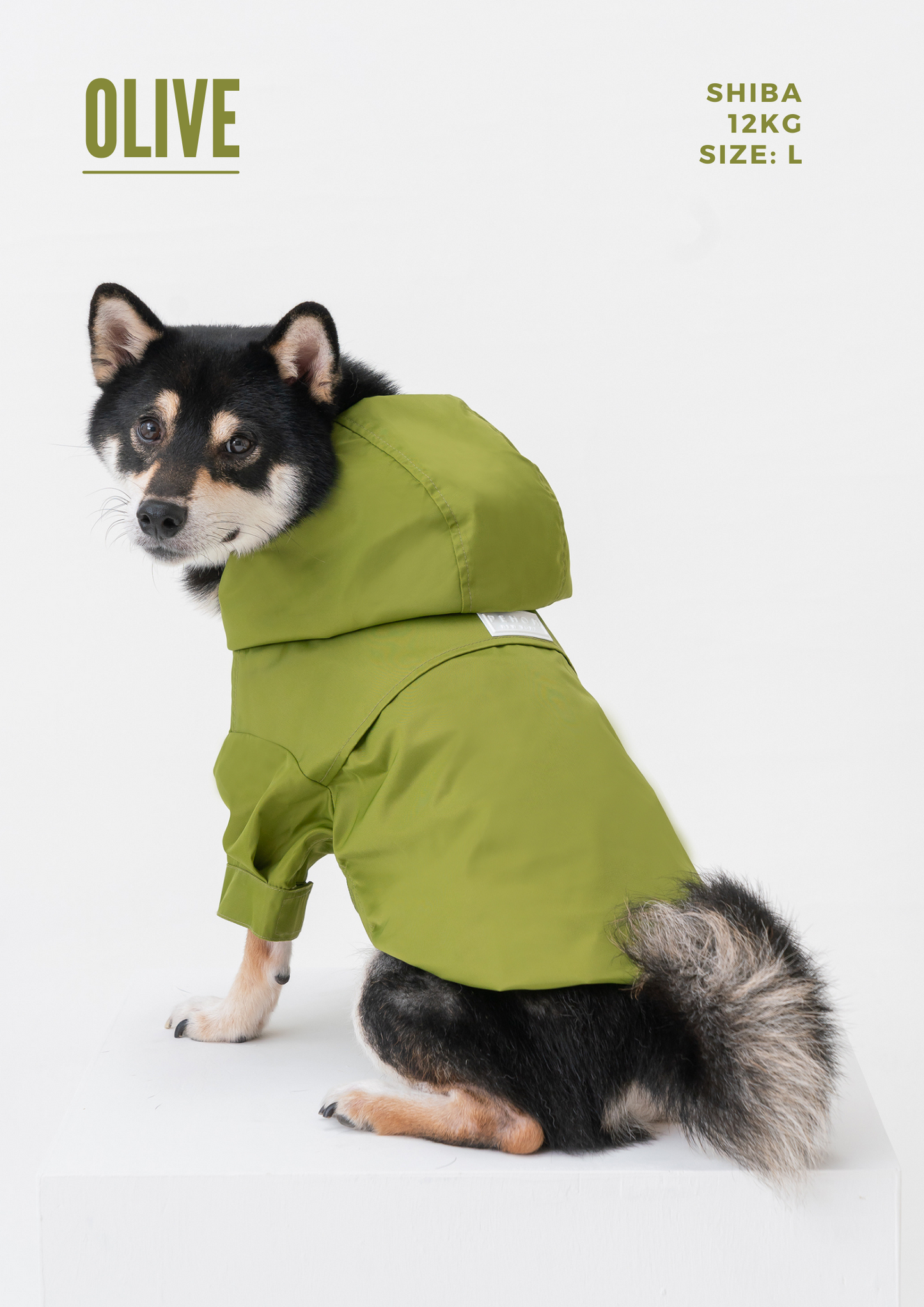 Waterproof Dog Raincoat with Hood – Adjustable Velcro Fit (XS–XXL)