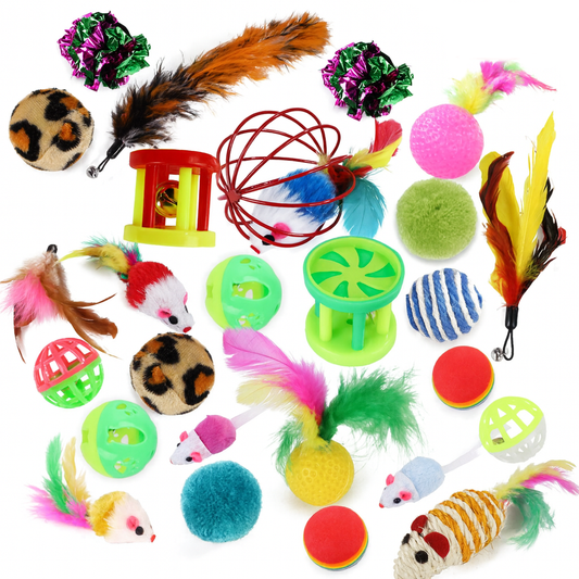 Mario’s Choice 26-Piece Cat Toy Set – Complete Variety Pack for Endless Play