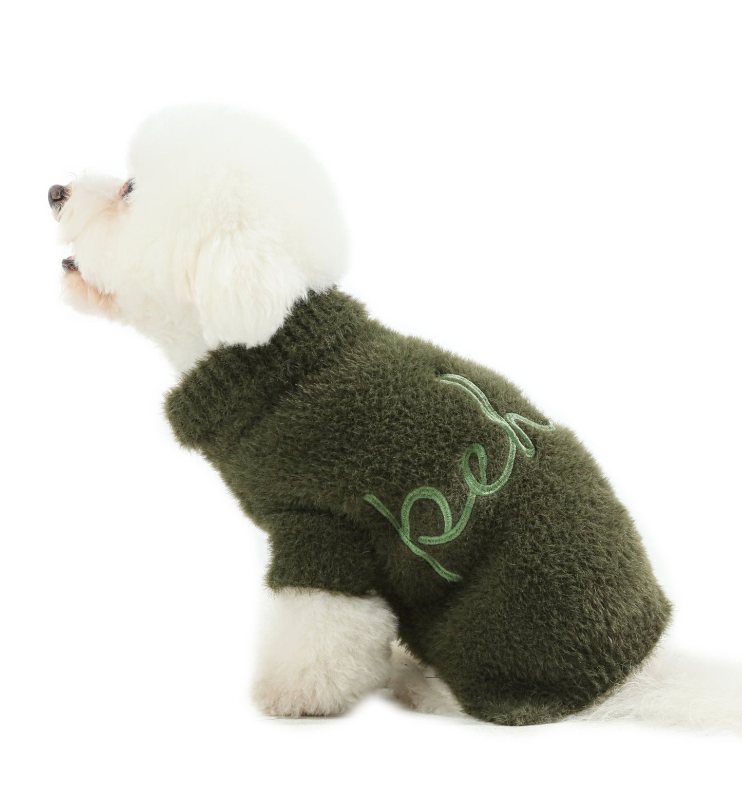 Mario’s Choice Cozy Dog Sweater – Green Fleece
