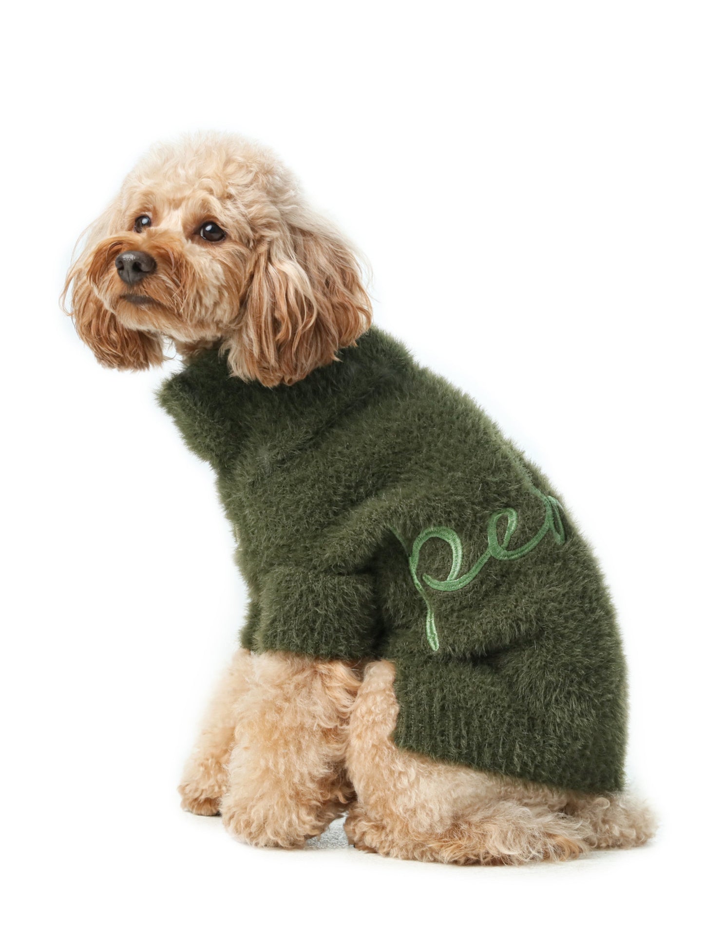 Mario’s Choice Cozy Dog Sweater – Green Fleece