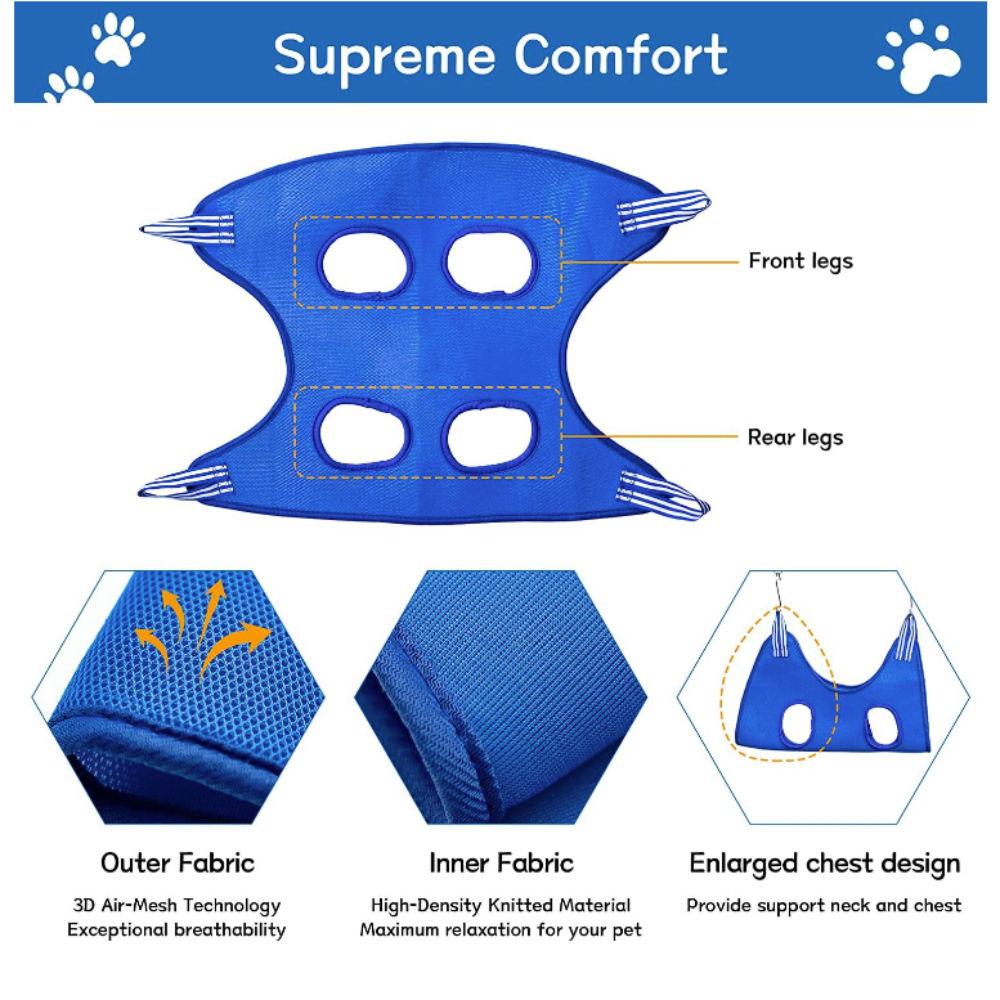 Cat Grooming Hammock & Restraint Bag – Safe, Comfortable Grooming Aid for Cats