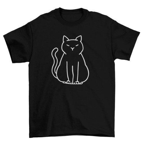 Minimalist Cat Lover T-Shirt – Funny Graphic Tee for Pet Owners