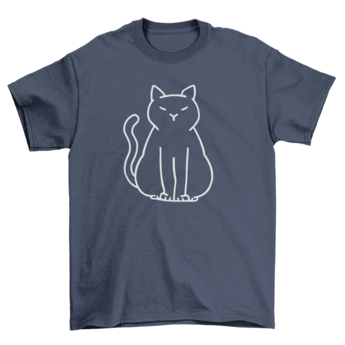 Minimalist Cat Lover T-Shirt – Funny Graphic Tee for Pet Owners