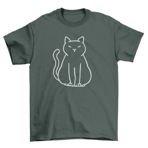 Minimalist Cat Lover T-Shirt – Funny Graphic Tee for Pet Owners