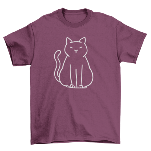 Minimalist Cat Lover T-Shirt – Funny Graphic Tee for Pet Owners