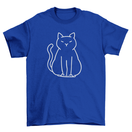 Minimalist Cat Lover T-Shirt – Funny Graphic Tee for Pet Owners