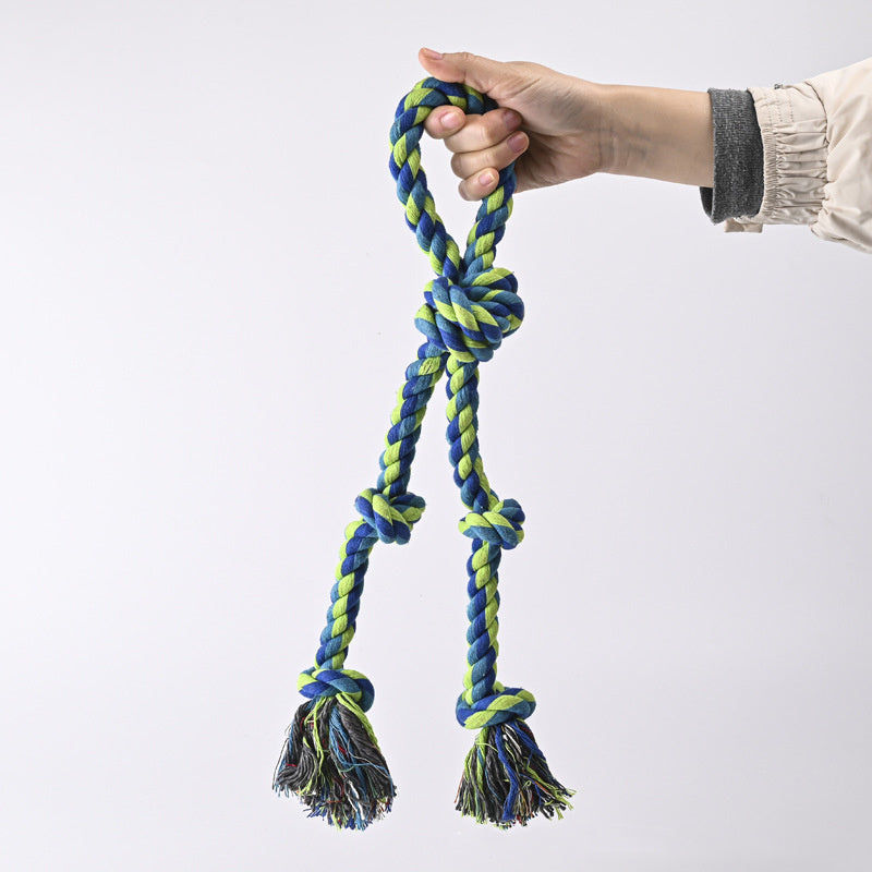 Heavy-Duty Rope Knot Dog Toys – Durable Chew & Tug Toy for Large Breeds, Dental Health & Anxiety Relief