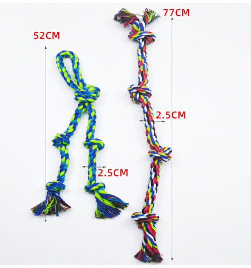 Heavy-Duty Rope Knot Dog Toys – Durable Chew & Tug Toy for Large Breeds, Dental Health & Anxiety Relief