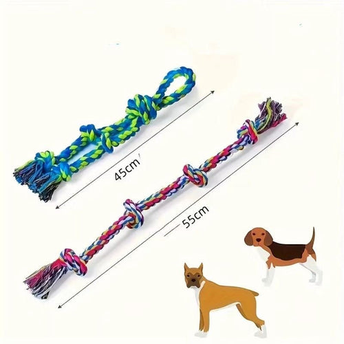 Heavy-Duty Rope Knot Dog Toys – Durable Chew & Tug Toy for Large Breeds, Dental Health & Anxiety Relief