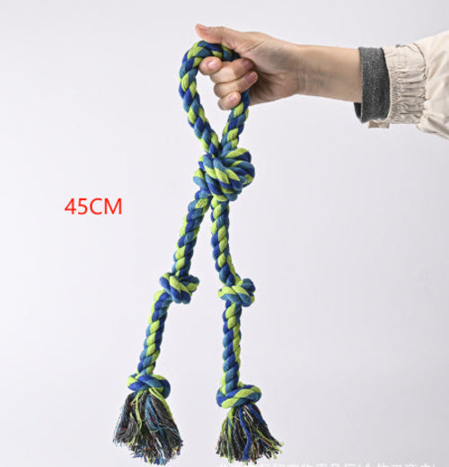 Heavy-Duty Rope Knot Dog Toys – Durable Chew & Tug Toy for Large Breeds, Dental Health & Anxiety Relief