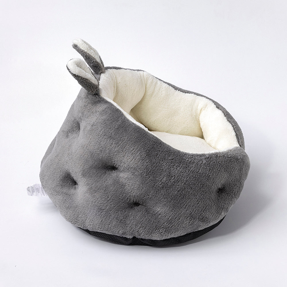 Cozy Bunny Ear Pet Bed – Plush Cave Bed for Cats & Small Dogs