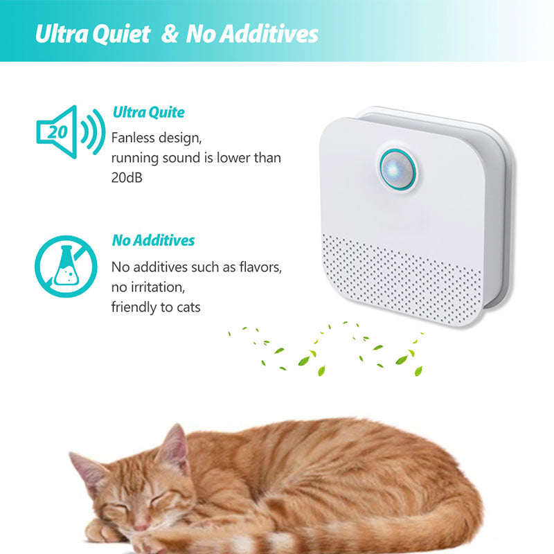 Smart Cat Litter Box Odor Purifier – Automatic Deodorizer & Air Cleaner for Pets