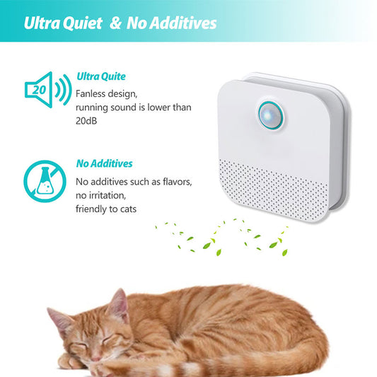 Smart Cat Litter Box Odor Purifier – Automatic Deodorizer & Air Cleaner for Pets
