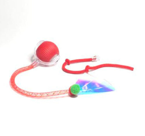 Interactive Cat Toy Ball – Smart Self-Rolling LED Teaser Ball with Tail & Rope Options