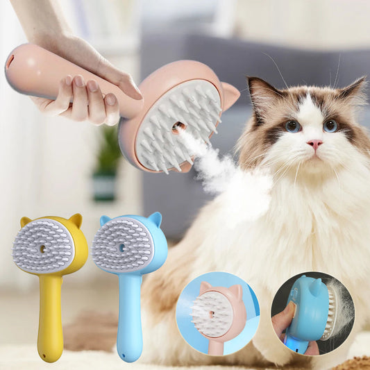 Rechargeable Mist Pet Grooming Brush